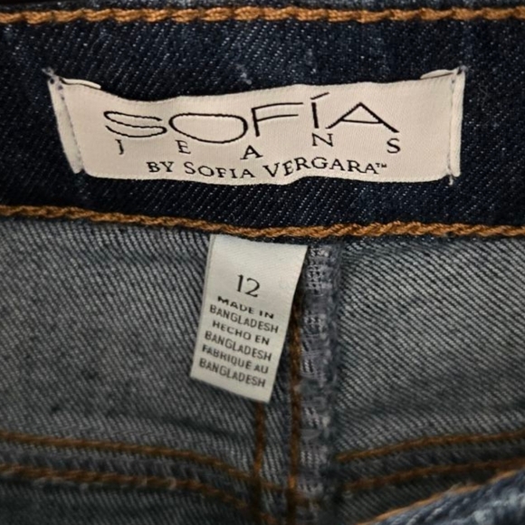 NWT Sofia Jeans Blue Denim Shorts Size 12 - Picture 3 of 4